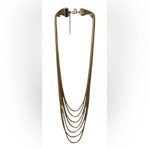 NWT Gold Multi Chain Necklace